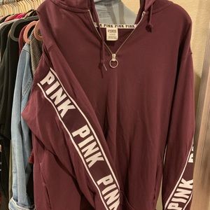 Maroon PINK hoodie